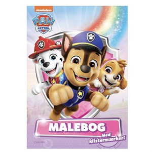 Forlaget Carlsen - Paw Patrol, Malebog Med Klistermærker