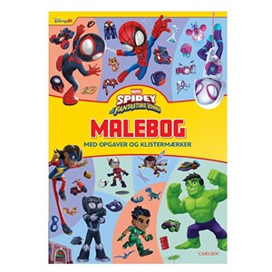 Forlaget Carlsen - Spidey Og Hans Fantastiske Venner Malebog Med Klistermærker