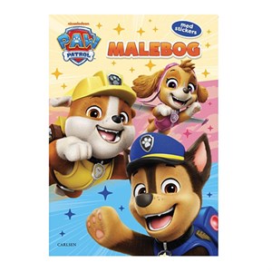 Forlaget Carlsen - Paw Patrol, Malebog Med Klistermærker