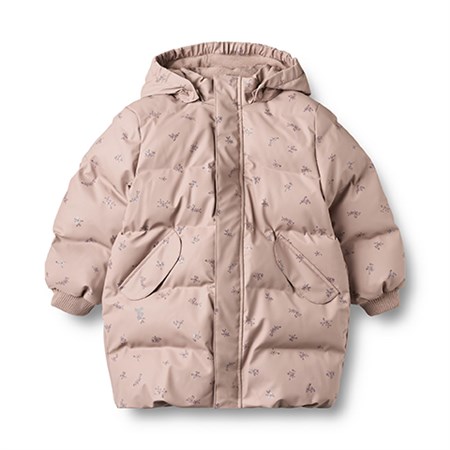 Wheat - PU Puffer Jacket Coast, Dry Rose Flowers 