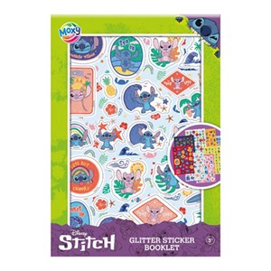 Legind - Stitch, Klistermærker Med Glitter A5 Bog Med 8 Ark