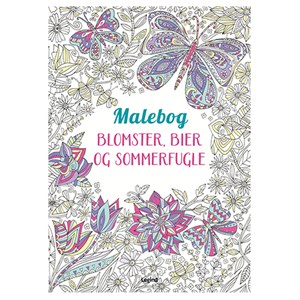Legind - Malebog:  Blomster, Bier Og Sommerfugle