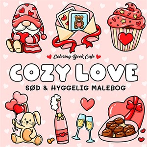 Legind - Coloring Book Cafe - Malebog:  Cozy Love - Cozy Coloring