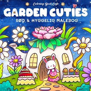 Legind - Coloring Book Cafe - Malebog: Garden Cuties - Cozy Coloring
