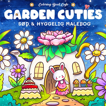 Legind - Coloring Book Cafe - Malebog: Garden Cuties - Cozy Coloring