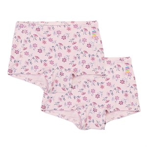 Joha - 2-pak Hipster Bambus, Lyserød Med Blomster
