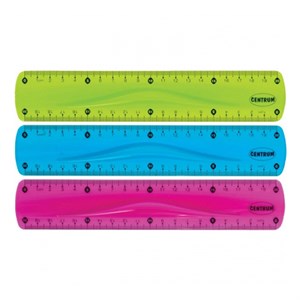 Centrum - Lineal 20 Cm Flexi, Ass. Neonfarver
