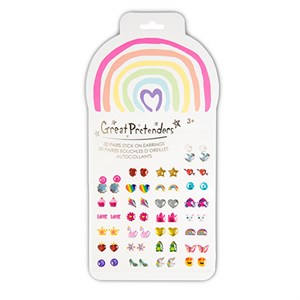 Great Pretenders - Rainbow Love Ørering Stickers - 30 Par