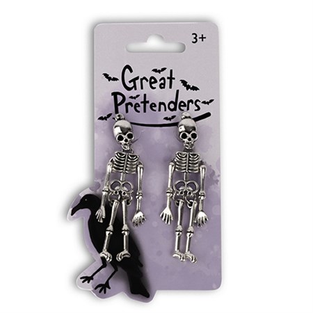 Great Pretenders - Spooky Scary Skeleton Øreclips