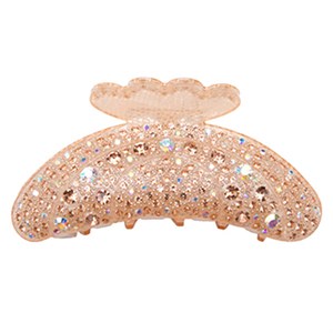 Little Wonders - MIE - 9,5 cm. Melon Hårklemme m/sten