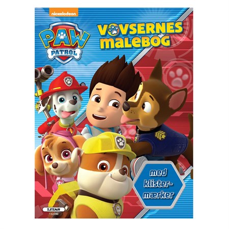 Forlaget Carlsen - Paw Patrol Malebog Med Klistermærker