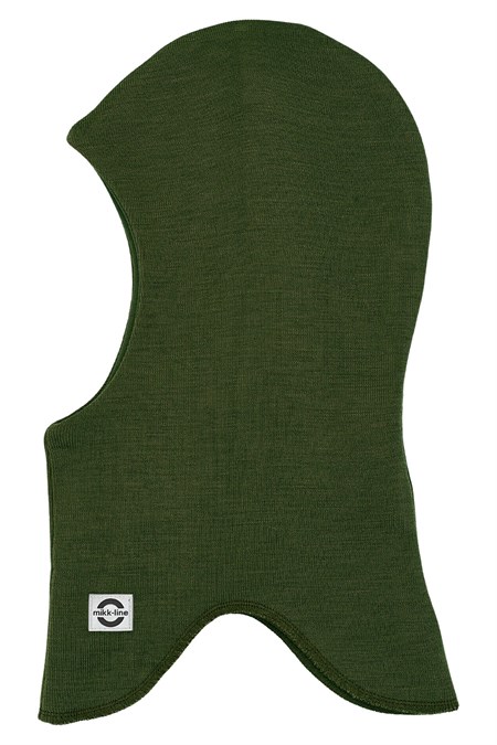 Mikk-Line -  Wool Fullface - Solid w. Windstop, Kombu Green