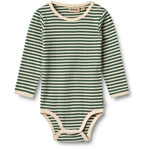 Wheat - Body Berti LS, Green Stripe