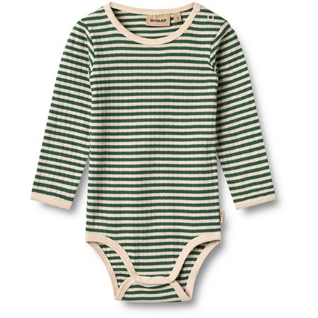 Wheat - Body Berti LS, Green Stripe