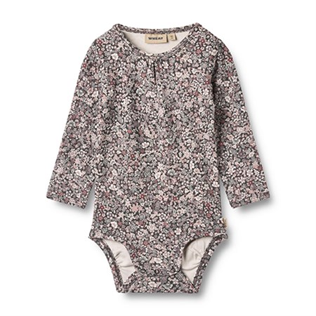 Wheat - Liv Body LS, Purple Stone Flowers