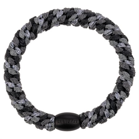 Bon Dep - Kknekki Hårelastik, Mix Charcoal Grey Glitter