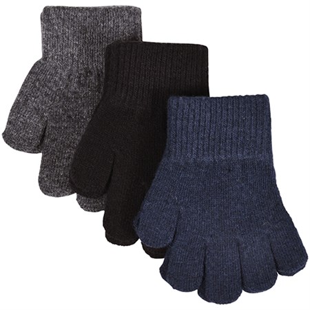 Mikk-Line - Magic Gloves 3 Pack, Bluenights/Antrazite/Black