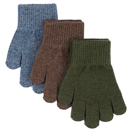 Mikk-Line - Magic Gloves 3 Pack, Duffel Bag/Chocolate Chip/Orion Bllue