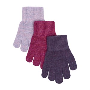 Mikk-Line - Magic Gloves Med Glitter 3 Pack, Plum Perfect/Catawaba Grape/Purple Sage