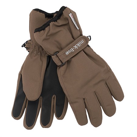 Mikk-Line - Polyester Gloves / Vanter, Chocolate Chip