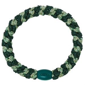 Bon Dep - KKNEKKI Hårelastik, Jungle Pistachio Glitter Stripe