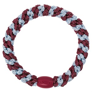 Bon Dep - KKNEKKI Hårelastik, Rosewood Seablue Glitter Stripe