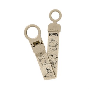 BIBS - x Moomin Pacifier / Suttesnor Clip Loop - Vanilla