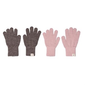 MP Denmark - Comfy gloves 2-pack, Mix Denver Mel./Alt Rosa