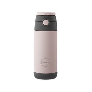 AYA&IDA - Kids Straw Bottle 350 ml, Soft Rose