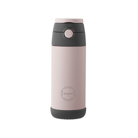 AYA&IDA - Kids Straw Bottle 350 ml, Soft Rose