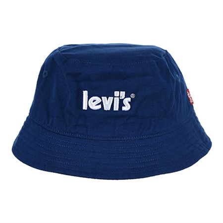 Levi\'s -  LAN Poster Logo Bucket Cap / Bøllehat, Estate Blue (8 - 20 år) 