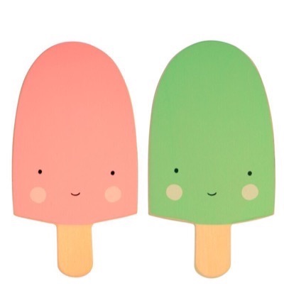 A Little Lovely Company - 2 Ice Cream knager - Pastel