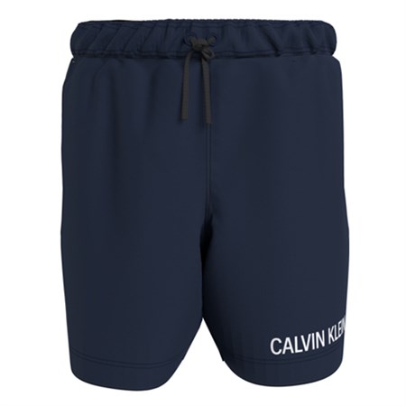 Calvin Klein - Medium Double Waistband Badeshorts, Navy Iris