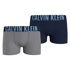 Calvin Klein - 2 pk Boxer Briefs, Greyheather/Navy Iris