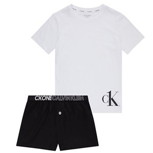 Calvin Klein - Dreng Pyjamas Sæt SS, White/Black