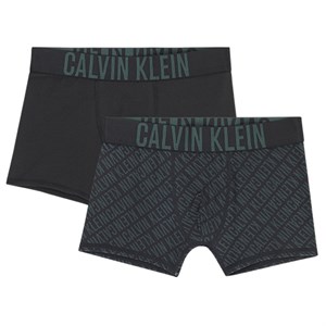 Calvin Klein - 2 pk Trunks / Boxershorts, Logogreen aop/Black