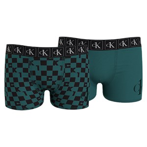 Calvin Klein - 2 pk Trunks / Boxershorts, Blockgreenaop/Darkturquiose