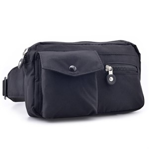 Höjtryk - Waist Bag Nylon W/Pockets, Black