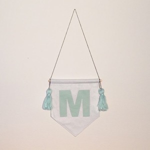 Miny & Mo Banner Mint - med bogstav M