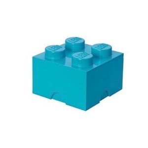 Lego Storage Brick 4 - Azurblå