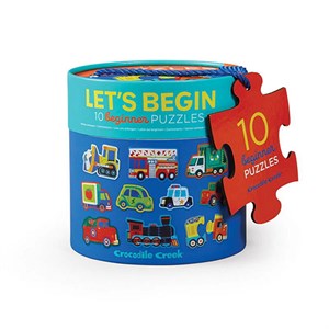 Crocodile Creek - Let's Begin - Puslespil 10 x 2 Brikker, Vehicles