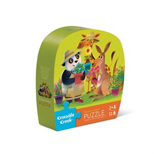 Crocodile Creek - Mini Puslespil Med 12 Brikker, Flower Power
