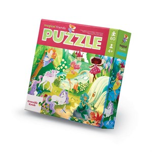 Crocodile Creek - Holographic Puzzle / Magical Friends, 60 Brikker