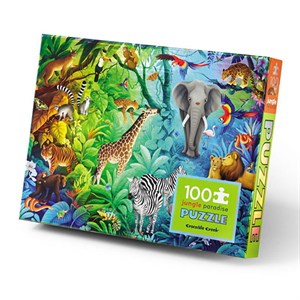 Crocodile Creek - Holographic Puzzle / Jungle Paradise, 100 Brikker
