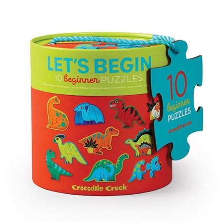 Crocodile Creek - Let\'s Begin - Puslespil 10 x 2 Brikker, Dinosaurs