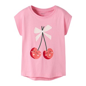 Name It - NMF VIGEA CAPSL TOP, Pink Drink Happy Cherries