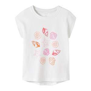Name It - NMF VIGEA CAPSL TOP, Bright White Sea Shells