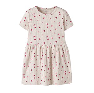 Name It - NMF JELLY SS SLIM DRESS, Peyote Melange Strawberry