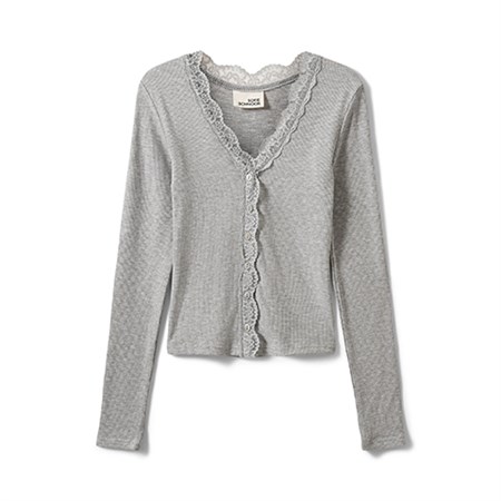 Sofie Schnoor Young - ANYIASY CARDIGAN, Grey Melange