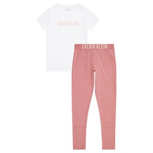 Calvin Klein - Pyjamas Sæt, Washed Cherry/White